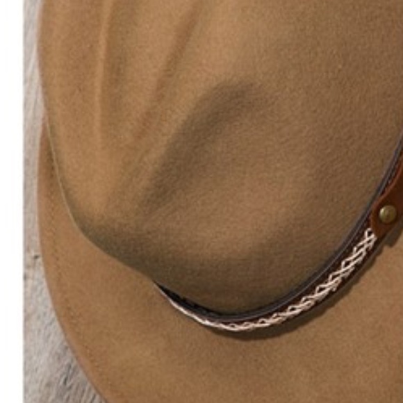 Last 1! NWT Western Panama hat with faux Leather Strap - Picture 6 of 6